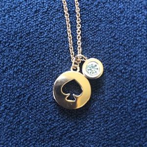 Kate Spade rose gold colored necklace